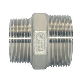 DAN SPEED 1-1/2" x 1-1/4" Male Threaded Reducing Nipple Fitting/Adapter,Stainless Steel SS304 NPT Pipe Hex Reducer