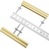 goldenwarm 5 Pack Adjustable Gold Cabinet Handle,Drawer Pulls 1-3/8" to