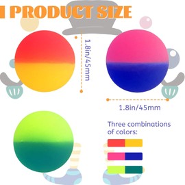 Bouncy Balls 24 Diameter 25mm Elastic Balls, Colorful Rubber high Elastic Balls, Suitable for Birthday Parties, Carnival prizes, pet Toys