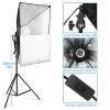 Kshioe 20" X 27" Instant Brightness Energy-Saving Black Softbox Lighting