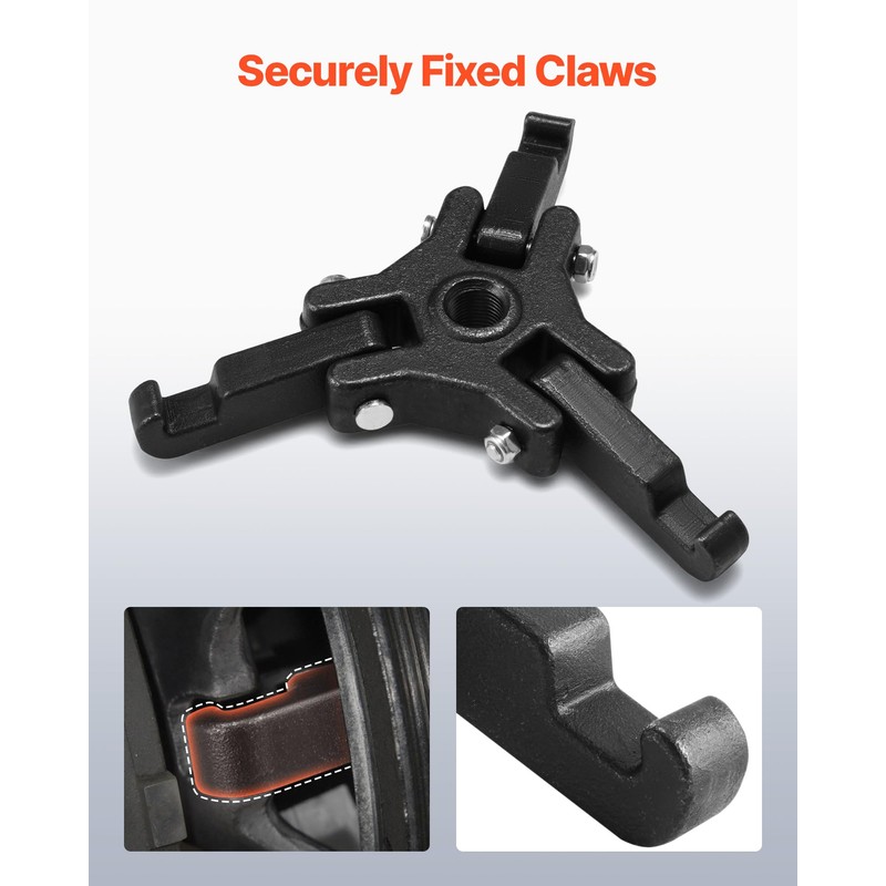 VEVOR LS Harmonic Balancer Puller Kit, Adjustable 3-Jaw Puller Fits