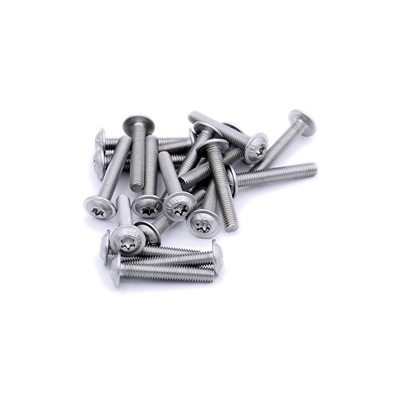 M4 (4mm x 22mm) Flanged TX Socket Button Machine Screw