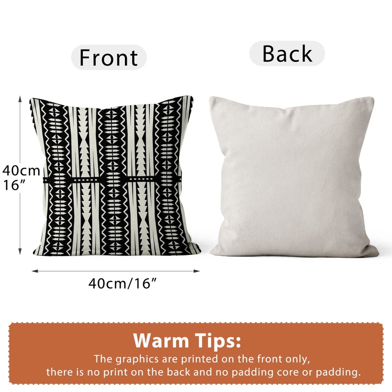 ASDCXZ Cushion Cover Boho 40x40 cm 4pcs Set, Boho Rule
