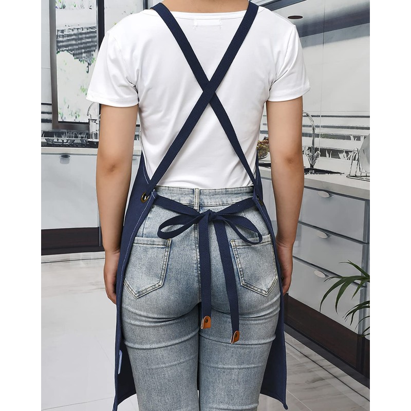 crazy bean BBQ Apron for Men Women Adjustable Work Apron