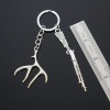 Hunting Rifle & Deer Antler Themed Shotgun Charms Keychain Key