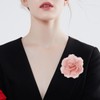 Mecool 3.15" Chiffon Rose Hair Clip for Weddings Party Brooch