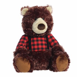 Aurora® Festive Holiday Winter Cabin Crew™ Stuffed Animal - Seasonal Characters for Holiday Décor - Perfect Stocking Stuffers for Kids and Collectors - Bear 12 Inches