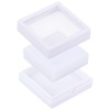 BENECREAT White Gemstone Display Box 5 x 5 x 2