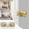 Gaurqiah Keyless Privacy Door Knob, Flat Ball Interior Door Knob,