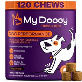 Dog Performance Suplemento Condroprotector para Perros con Glucosamina Condroitina MSM Alivio del Dolor y Movilidad en Cadera Articulaciones Perros Se