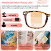 GGSTDDUP 4 Pack Progressive Multifocus Reading Glasses for Men Women