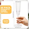 Jingmore 48 Pcs Detachable Plastic Champagne Glasses Flutes Bulk with