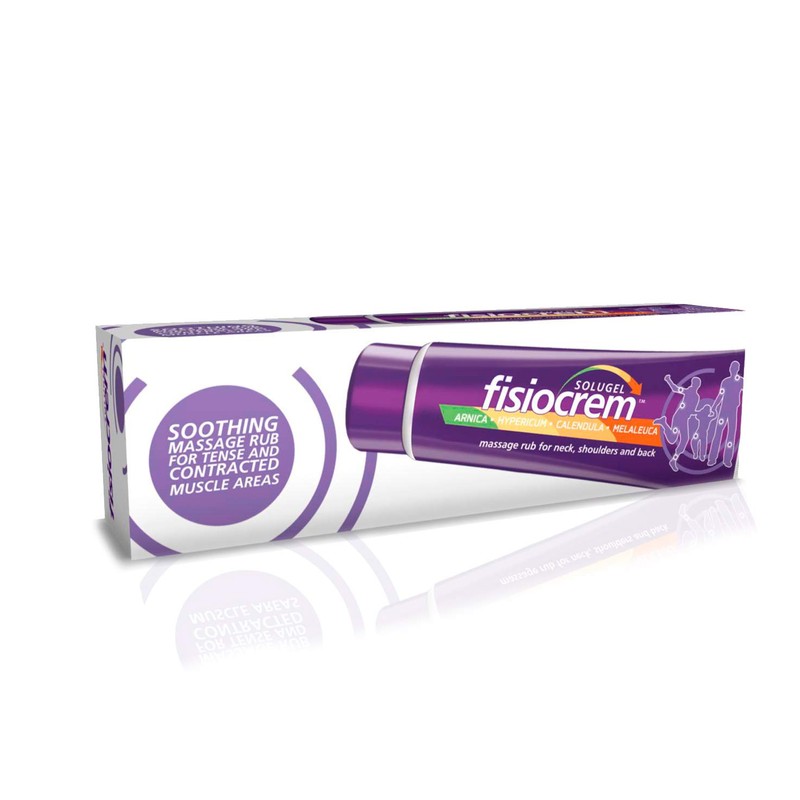Fisiocrem Solugel - Massage rub for Neck, Shoulders and Back