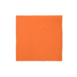 Alvotex Chic Airlaid 100 Cocktail Napkins, 1/4 Fold Fabric-Like, High-Quality Disposable Napkin, Orange, 20 x 20 cm