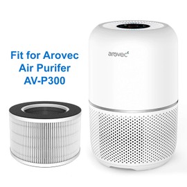 AROVEC AV-P300 Air Purifier Replacement Filter, 3-in-1 Pre-Filter, True HEPA, High-Efficiency Activated Carbon, AV-P300-RF