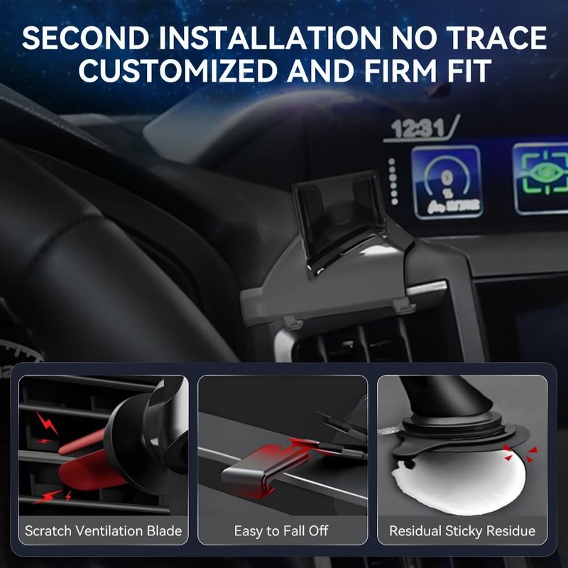 Zchan Custom Fit for Subaru Forester 2025-2019,Crosstrek 2018-2023(Big Phone Friendly)