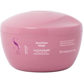Alfaparf Milano Semi Di Lino máscara nutritiva para cabello seco – seguro en cabello tratado con color – Sulfato, SLS, parabenos y parafina – calidad de salón profesional, 6.76 oz (199.91 ml)