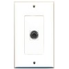 RiteAV - 1 3.5mm Audio-Headphone Jack Port Wall Plate Decorative