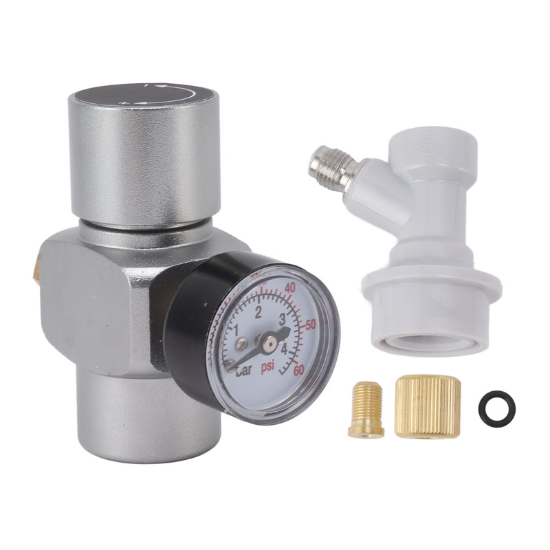 Water Pressure Reducing Valve 0‑60PSI Stainless Steel Pressure Regulator Multifunctional
