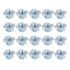 Pack of 20 drive-in nuts M10, screw-in nuts, threaded insert, threaded sleeve, special drive-in nut, serrated nut, impact nuts carbon steel with drive-in tips