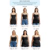 Emmalise Women's Basic Plus Size Long Camisole Cami Top Value