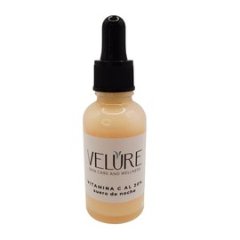 Velure Suero de Vitamina C al 20%, Fórmula de Noche con Ácido Hialurónico, Glicerina, Vitamina E para Cuidado de la Piel, Luminosidad