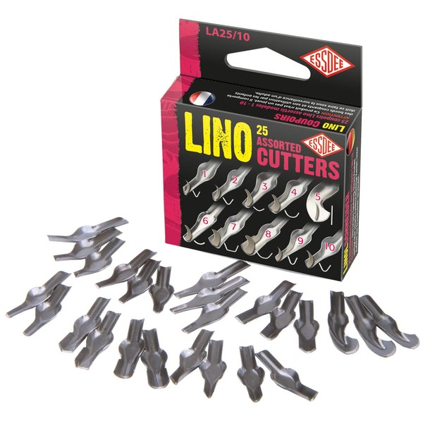 ESSDEE Lino Cutter Set, Metal, 2 x 7.5 x 9 cm