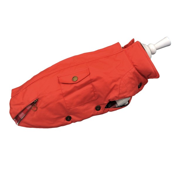 Wouapy Speedy Imper Waterproof Coat for Dogs, Red, Size 36