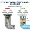 Houlishu 2PCS Pop Up Bathroom Sink Drain Strainer with Removable