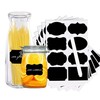 Armiz Labels for Jars 64 PCS - Waterproof Reusable Chalkboard