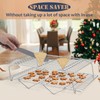 E-far 4-Tier Cooling Rack, 15”x10.1" Stainless Steel Stackable Wire Cooling