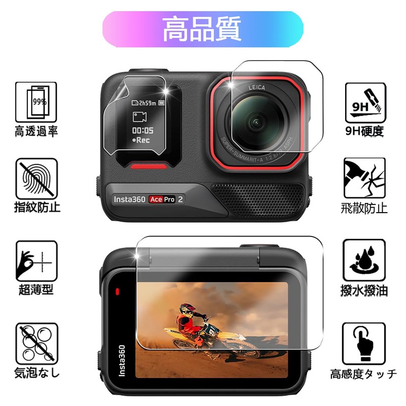 Insta360 Ace Pro 2 Protective Film, Glass Film (2 for