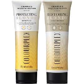 Charles Worthington ColourPlex Protecting Blonde Shampoo x 250ml & ColourPlex Restoring Blonde Conditioner x 250ml Sulfate Free