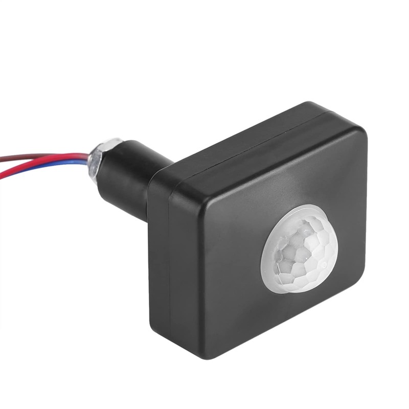 Sensor Detector, Infrared 110-240V Outdoor Motion Sensor, Black for Night