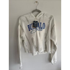 Unwind by League University at Buffalo Bulls Unwind By League Lifestyle Crop Top Hoodie Tye Dye S