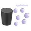 sourcing map Rubber Tapered Plug 15mm to 20mm Solid Test
