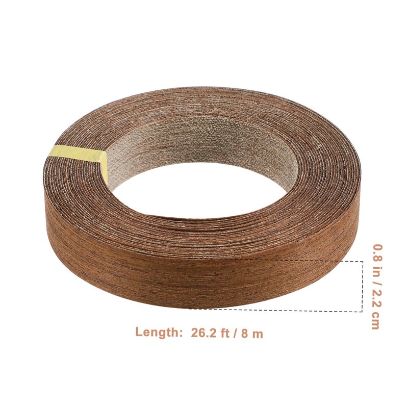 jojofuny Wood Tape 1 Roll Edging Tape for Countertop Veneer