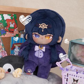 KIRA KIRA Genshin Candace Plushie with One-Piece Clothes 20cm/7.8’’ Anime Game Figure Soft Stuffed Genshin Impact Candace Dress Up Plush Doll Cosplay Props Collection