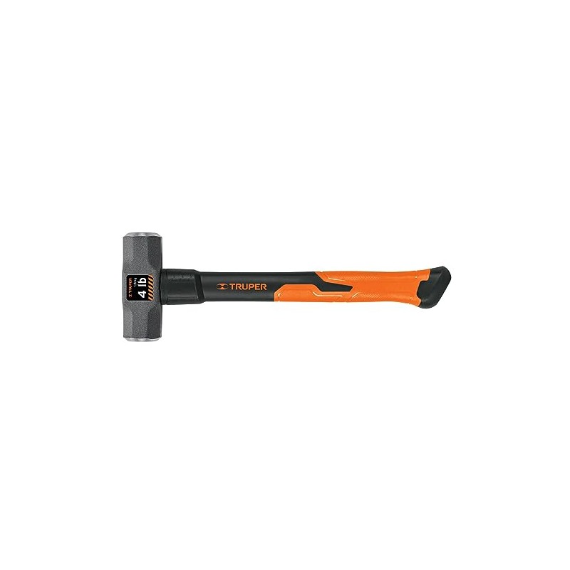 TRUPER MD-4F Mini Sledge Hammers 4lb,- Sledgehammer with 14" Fiberglass