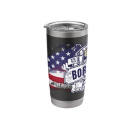 Born For A Purpose, To Ride it. USA American Flag Motorcycle Stainless Steel Insulated Tumbler