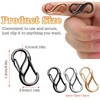 COMNICO Zipper Lock Clips, 9 PCS Alloy Double Opening Theft