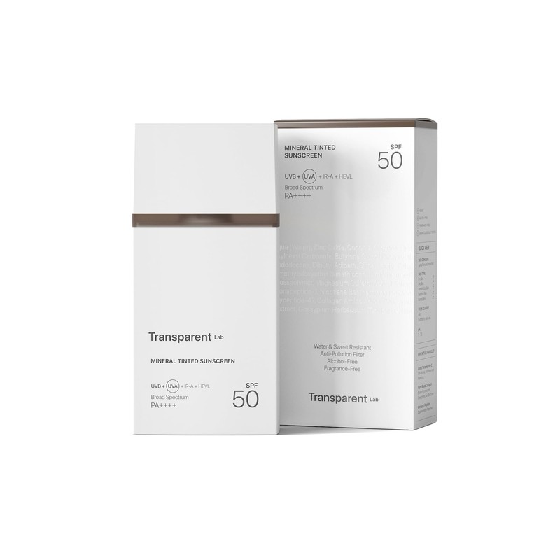 Transparent Lab Mineral Tinted Sunscreen Dark - Sonnenschutz mit physikalischen