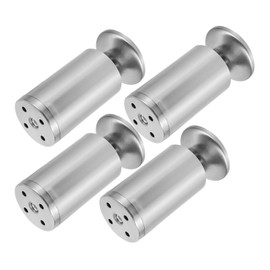 4piezas Patas De Muebles Ajustables De Acero Inoxidable para Nivelar Muebles Soporte para Sofás Y Gabinetes Diseño Antideslizante Y Fácil Instalación