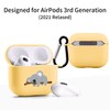 Cute Sleep Koala Case Compatible with AirPods 3 with Keychain,