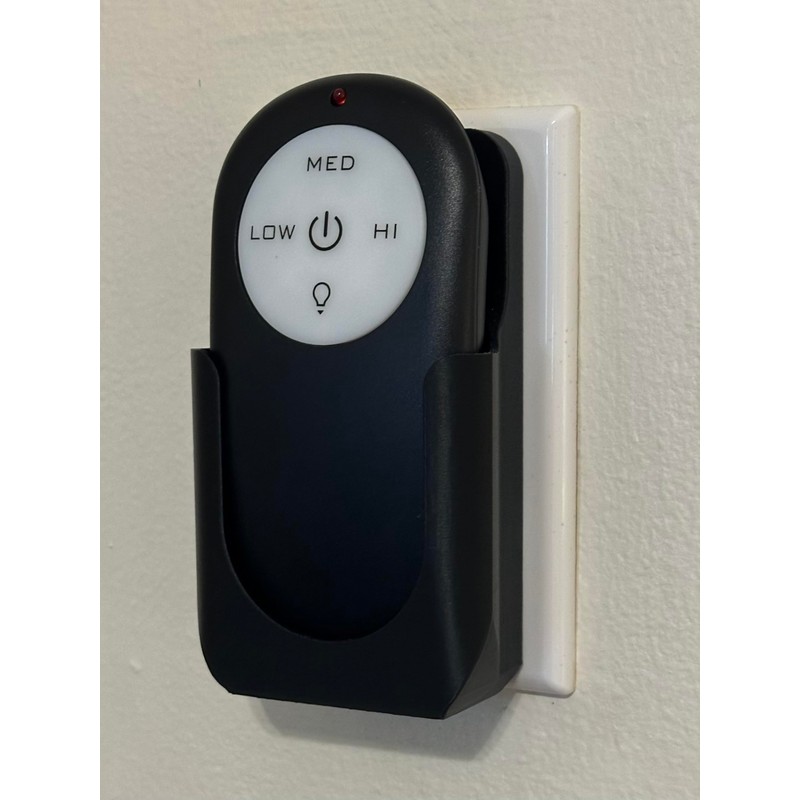 Wall Mount Remote Holder for Home Decorators Merwry Fan, Black,