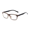 Retro Square Bifocal Reading Glasses in Brown Stripe by Readers.com