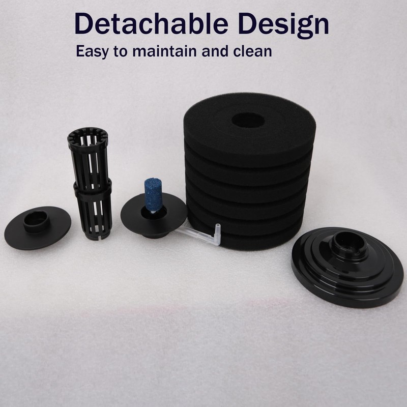 Powkoo Sponge Filters for Aquarium Fish Tank - Quiet Air