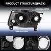 Aosky Headlights [Bulbs Included] Compatible with 2011-2017 Compass/2011-2013 Jeep Grand