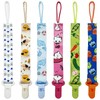 6 Pack Baby Pacifier Holder Clips - Dummy Clips Lightweight