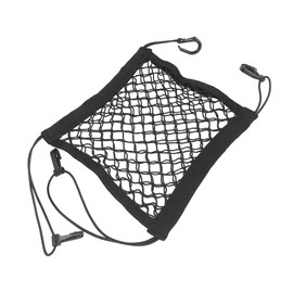 X AUTOHAUX Car 2 Layer Mesh Organizer Pet Dog Barrier Backseat Net Bag 30x25cm